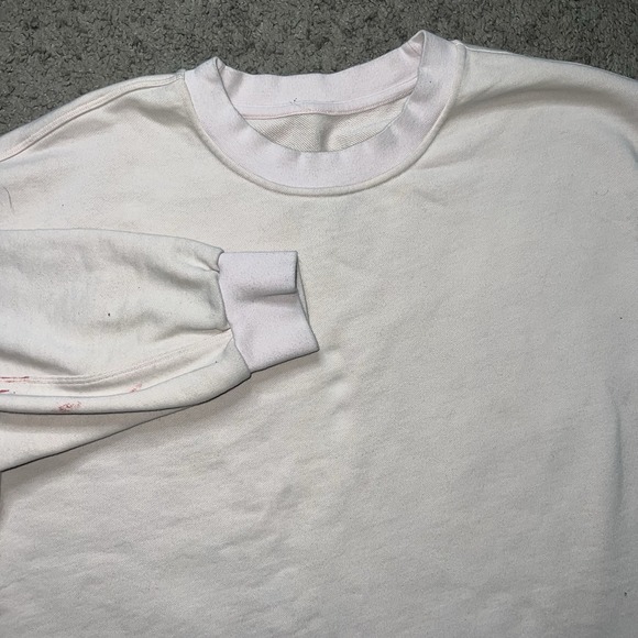 lululemon athletica Tops - Lululemon Softstream Perfectly Oversized Cropped Crew Women's Size M Peach